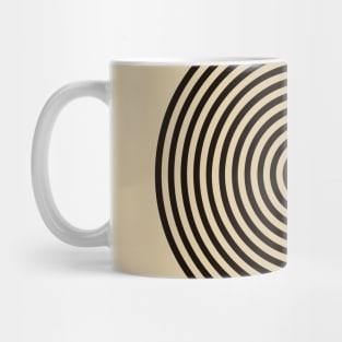 neutral lines pattern 70s style mid century modern abstract Mug